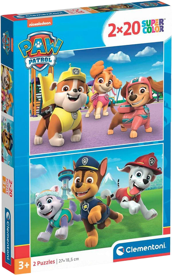 Фото - Пазли (3-4 роки) Clementoni Paw Patrol New 2 шт. по 20 ел. (24800)