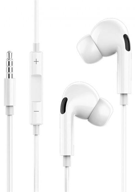 Фото - Навушники вкладиші дротові SkyDolphin SR18 White (HF-000461)