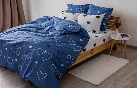 Комплект постельного белья ТЕП Happy Sleep NAVY BLUE LOVE 31 (2-03796_24830)