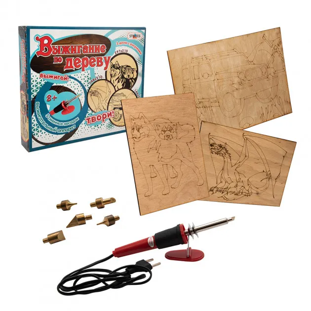 Фото - Набір для випалювання Strateg по дереву (846)
