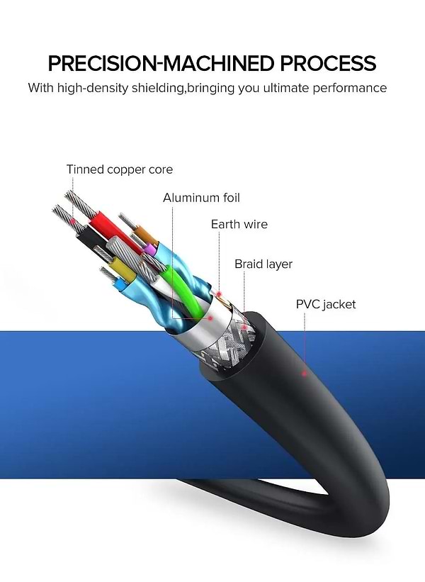 Фото - Кабель USB Type-A - USB Type-A UGREEN US129 USB 3.0 AM-AF 2 m Connector gold-plated Extension Cable Black (10373)
