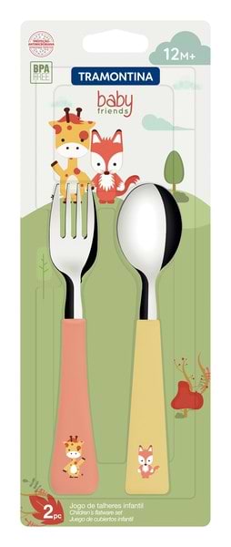 Фото - Набор столовых приборов Tramontina Baby Friends X 2 пр. (23797/905)