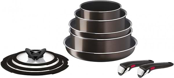 Фото - Набор посуды со съемной ручкой Tefal L1509473 Ingenio XL Intense 10 пр