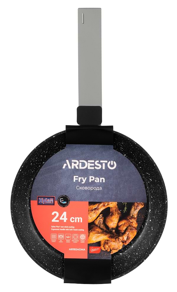 Фото - Сковорода универсальная Ardesto Gemini Marmo 24 см (AR1924GMA)