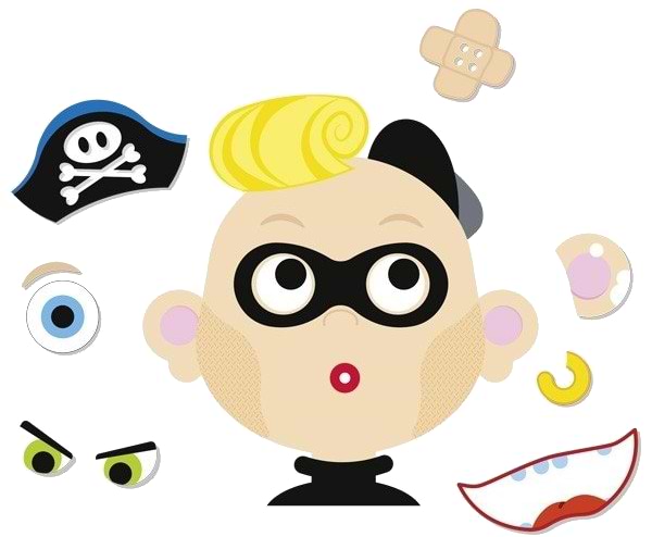 Фото - Настільна гра (3-4 роки) goki Смішні гримаси хлопчик (58488G)