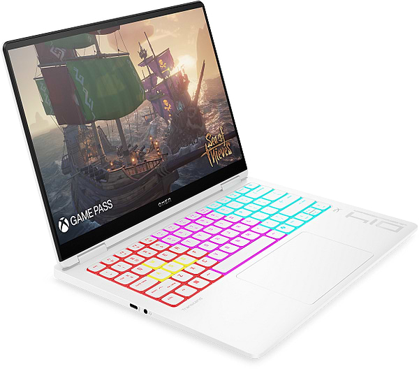 Фото - Ноутбук игровой HP OMEN Transcend 14-fb1008ua (C3US5EA) Ceramic White