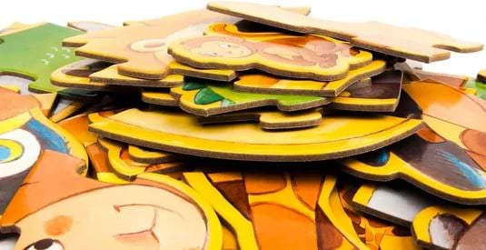 Фото - Пазли (до 2 років) Djeco Мавпочка Остін і його друзі 4х6х9 гігант (DJ07114)