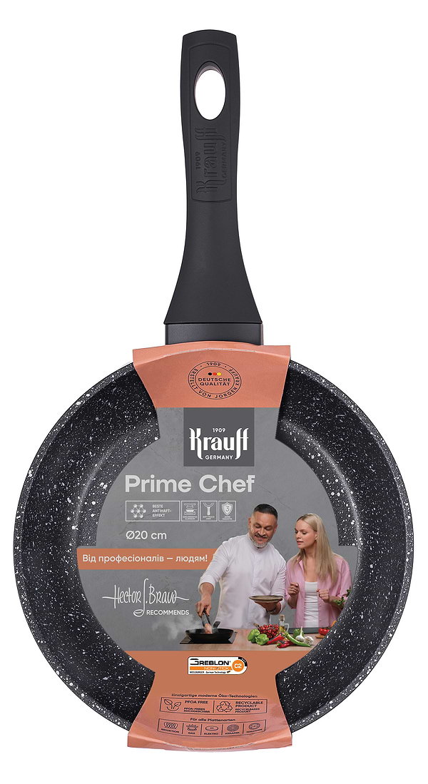 Фото - Сковорода універсальна Krauff 25-45-242 Prime Chef 20 см