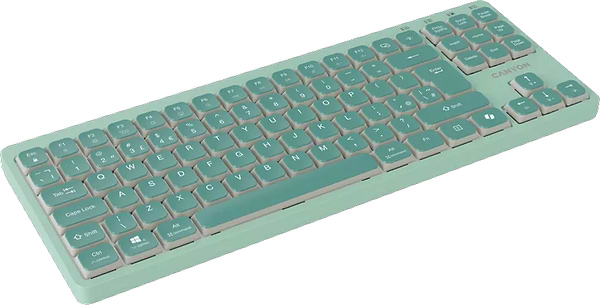 Фото - Клавіатура дротова Canyon OnType 10 TKL Mechanical Silent Low-profile Green (CNS-HKB10GR)