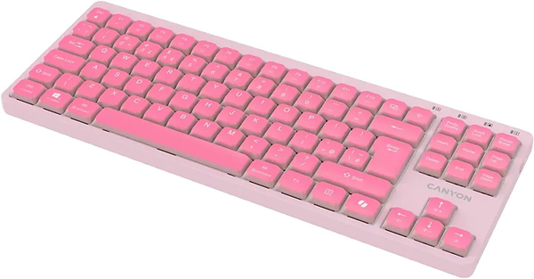 Фото - Клавіатура дротова Canyon OnType 10 TKL Mechanical Silent Low-profile Pink (CNS-HKB10P)