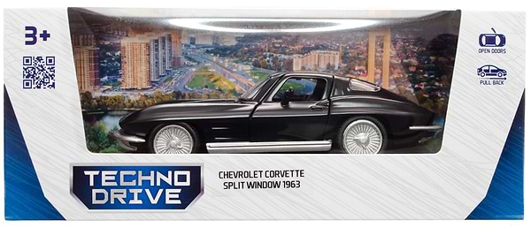 Фото - Коллекционный легковой транспорт TechnoDrive CHEVROLET CORVETTE SPLIT WINDOW 1963 (250411U)