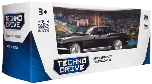 Фото - Коллекционный легковой транспорт TechnoDrive CHEVROLET CORVETTE SPLIT WINDOW 1963 (250411U)