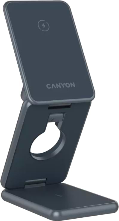 Фото - Беспроводное зарядное устройство Canyon OnCharge 309 15W 3in1 Metal (CNS-WCS309M) Фото - Беспроводное зарядное устройство Canyon OnCharge 309 15W 3in1 Metal (CNS-WCS309M)