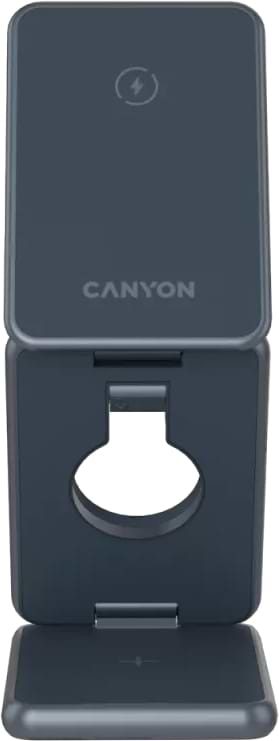 Фото - Беспроводное зарядное устройство Canyon OnCharge 309 15W 3in1 Metal (CNS-WCS309M)
