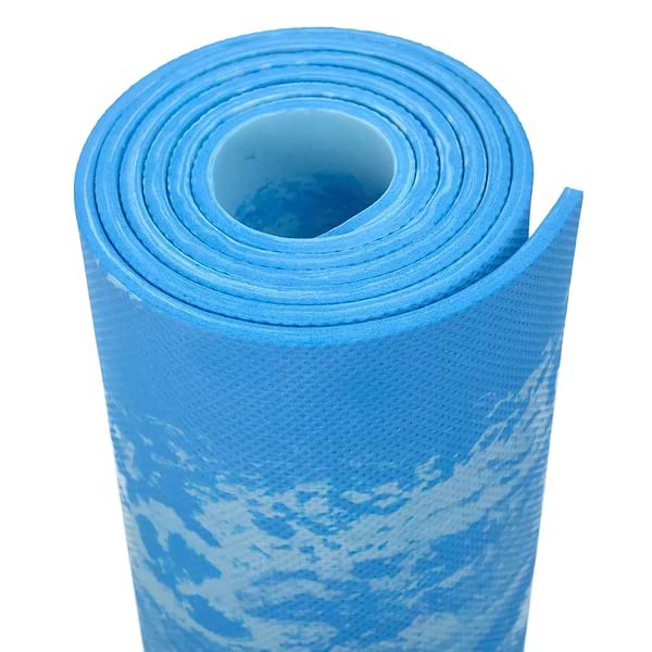 Фото - Коврик для йоги и фитнеса TECOFIT EVA Mat 173х61х6 мм Blue marble (TOP240214835)