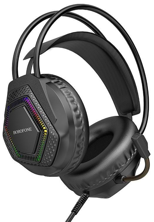 Гарнитура проводная игровая BOROFONE BO105 Black (6974443389227) - Фото 1