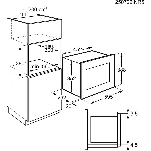 Фото - Мікрохвильова піч (НВЧ) вбудовувана Electrolux LMS2203EMK