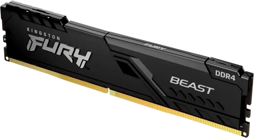 Память DDR Kingston 8GB 3200MT/s DDR4 CL16 DIMM FURY Beast Black (KF432C16BB/8WP)