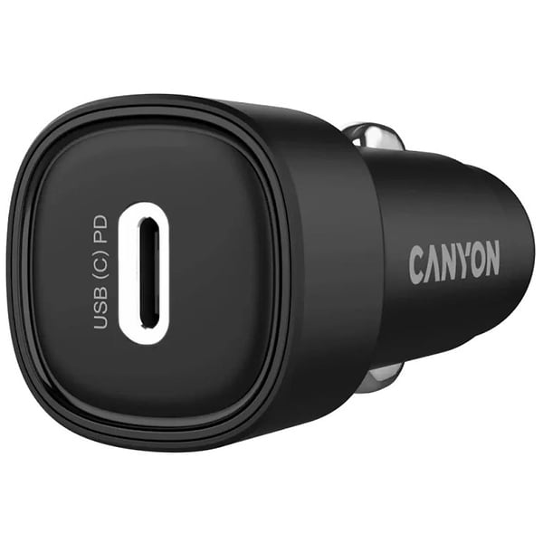 Фото - Автомобильное зарядное устройство Canyon OnDrive 30 PD 30W USB-C Black (CNE-CCABR2C)