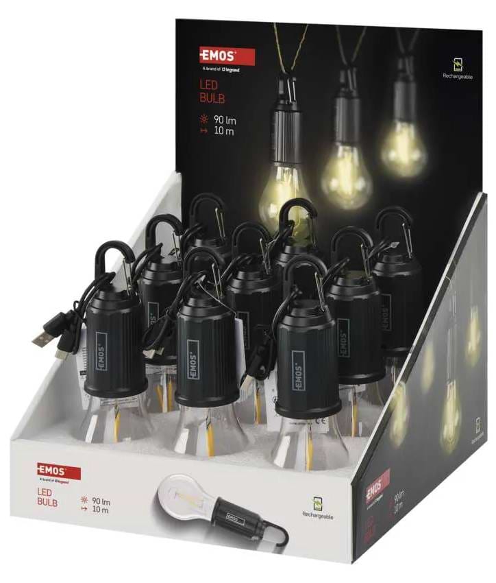 Фото - Ліхтар EMOS лампа LED P4719 90Lm Li-Ion 400 mAh  пласт.