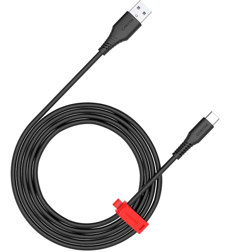 Фото - Кабель Canyon Onwire 18TP USB-A to USB-C 2m 18W TPE Black (CNS-AC18SC20B) Фото - Кабель Canyon Onwire 18TP USB-A to USB-C 2m 18W TPE Black (CNS-AC18SC20B)