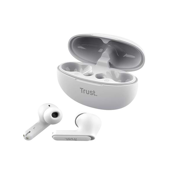 Фото - Навушники вкладиші бездротові TWS Trust Yavi Earbuds White (25172)