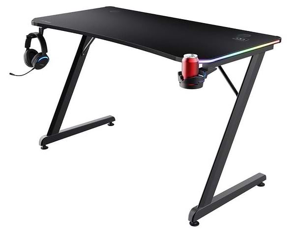 Фото - Стіл комп'ютерний Trust GXT 709W LUMINUS RGB Black (25184)