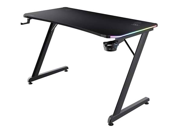 Фото - Стіл комп'ютерний Trust GXT 709W LUMINUS RGB Black (25184)