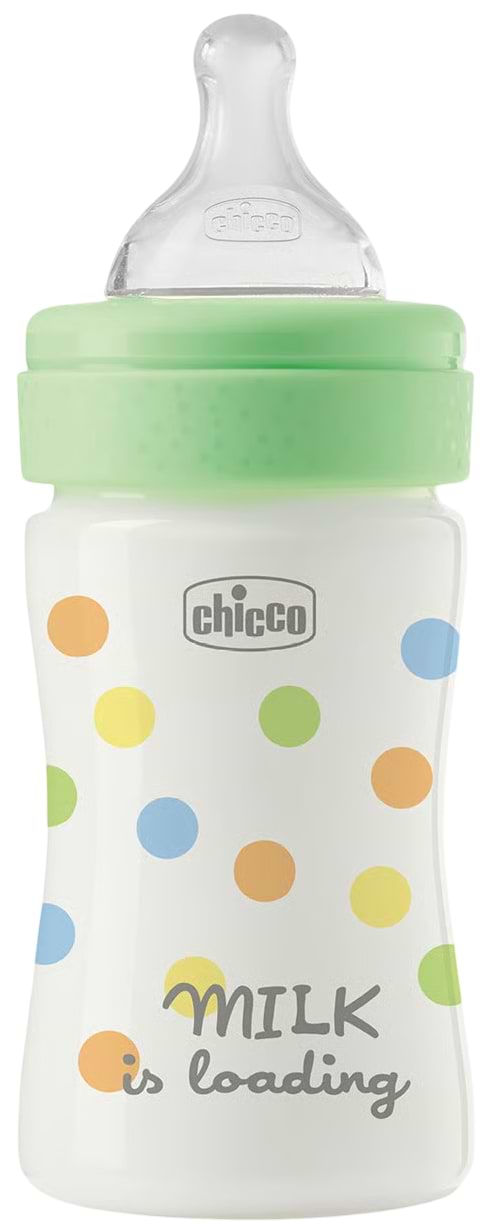 Пляшка для годування Chicco Perfect Easy 150 мл соска силіконова, від 0 місяців, повільний потік (нейтральна) (20241.30) - Фото 1