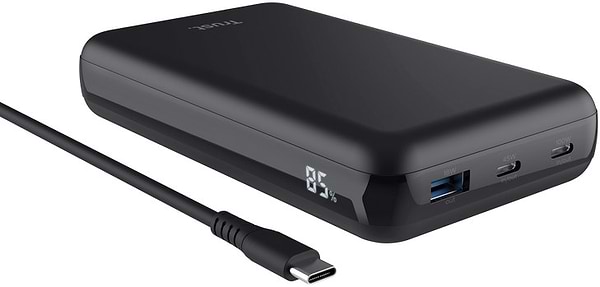 Фото - Батарея мобильная Trust Laro Power bank 100W 20000mAh black (25240)