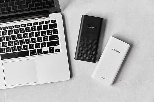 Фото - Батарея мобільна Canyon 20000mAh Black (CNE-CPB2001B)