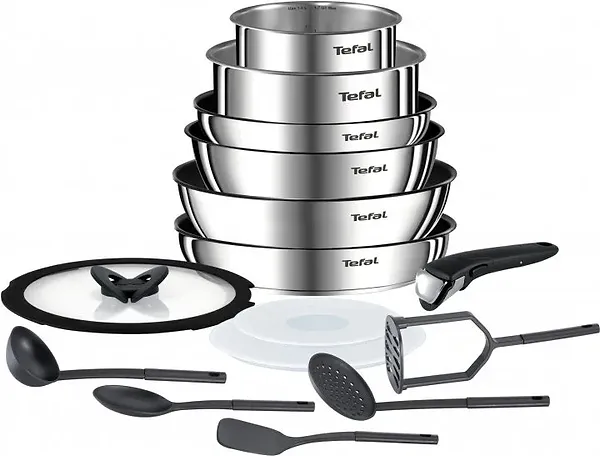 Фото - Набор посуды со съемной ручкой Tefal L925SF14 Ingenio Emotion 15 пр