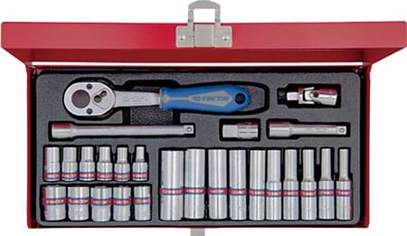 Фото - Набір торцевих голівок KING TONY 1/4'' 26 шт. (2526SR)