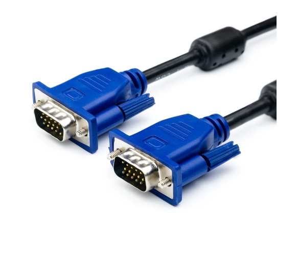 Кабель Merlion  VGA-VGA, 1.5м, Black (YT-VGA(M)/(M)3+2-1.5m/05441) - Фото 1
