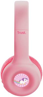 Фото - Наушники накладные беспроводные Trust Nouna Kids, Wireless, Mic, Pink (25274)