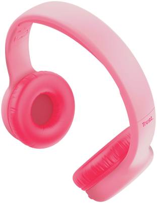 Фото - Наушники накладные беспроводные Trust Nouna Kids, Wireless, Mic, Pink (25274)