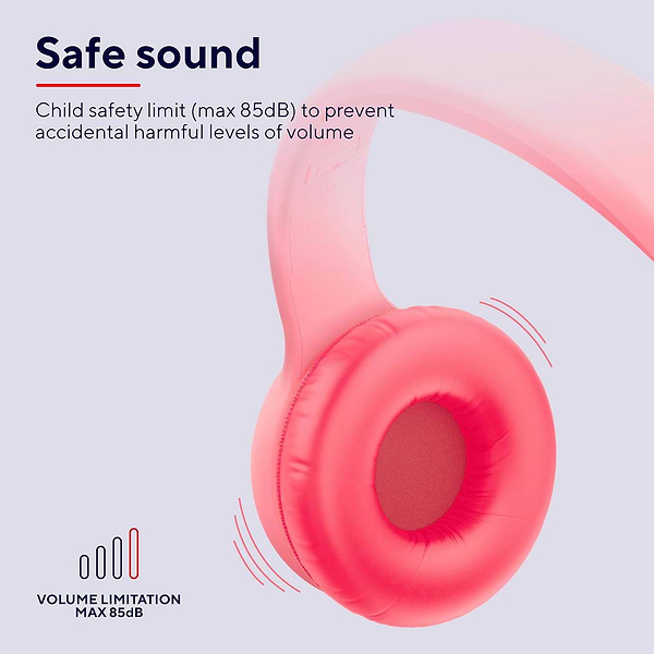 Фото - Наушники накладные проводные Trust Nouna Headphones mini-jack, Mic Pink (25277)