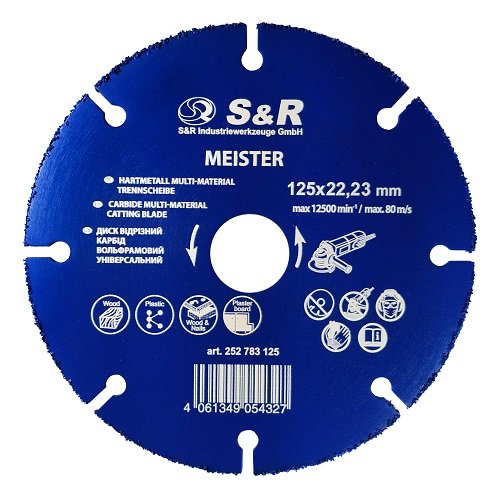 Диск алмазный S&R 125x22.23 мм (252783125)