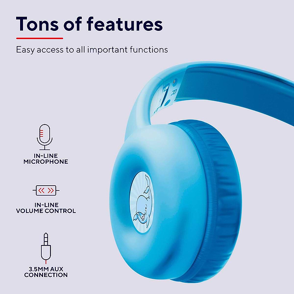 Фото - Наушники накладные проводные Trust Nouna Headphones mini-jack, Mic Blue (25278)