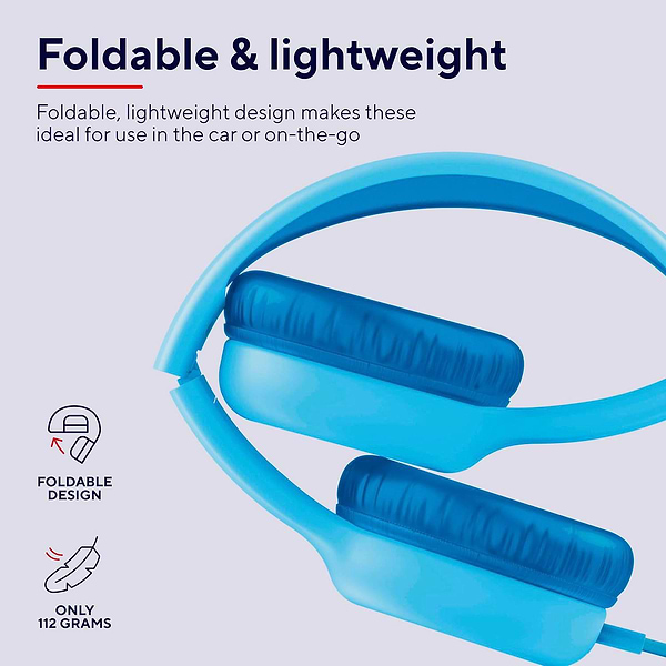 Фото - Наушники накладные проводные Trust Nouna Headphones mini-jack, Mic Blue (25278)