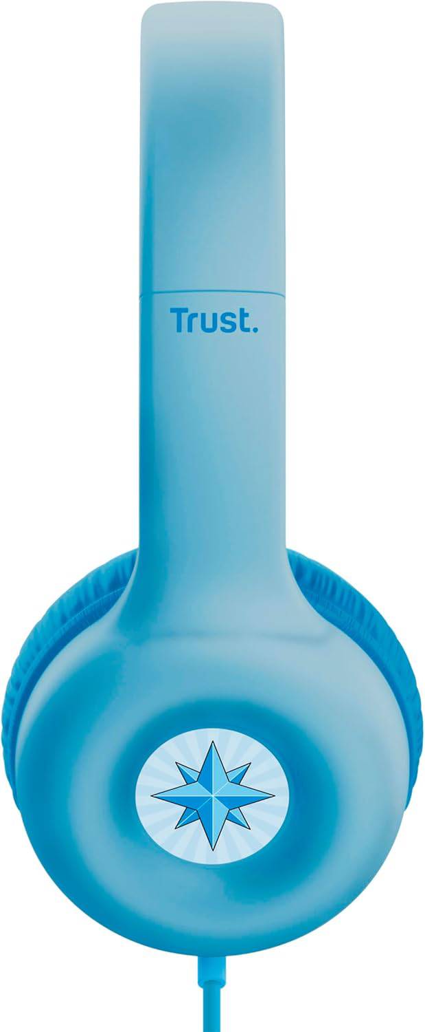 Фото - Наушники накладные проводные Trust Nouna Headphones mini-jack, Mic Blue (25278)