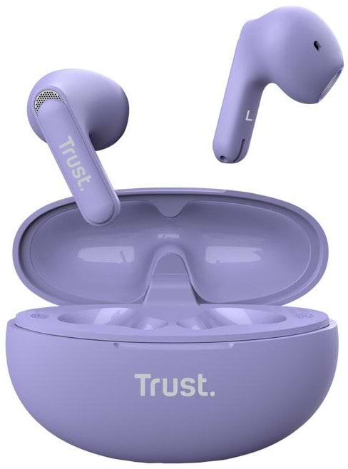 Фото - Наушники вкладыши беспроводные TWS Trust Yavi Earphones BT 5.3 Violet (25299_TRUST)