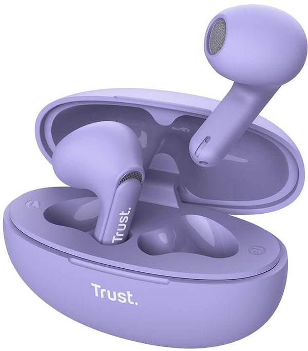 Фото - Наушники вкладыши беспроводные TWS Trust Yavi Earphones BT 5.3 Violet (25299_TRUST)