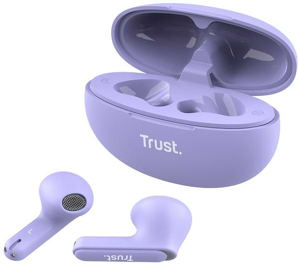 Фото - Наушники вкладыши беспроводные TWS Trust Yavi Earphones BT 5.3 Violet (25299_TRUST)