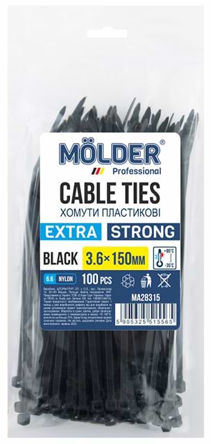 Набор хомутов Molder 3.6x150 (MA28315)