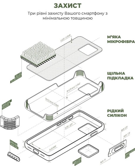 Фото - Чехол для смартфона Armorstandart Icon2 for Apple iPhone 13 Clover (ARM60484)