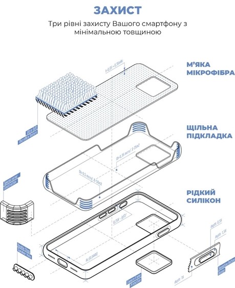 Фото - Чохол для смартфону
 Armorstandart Icon2 for Apple iPhone 13 Pro Blue Jay (ARM60486)