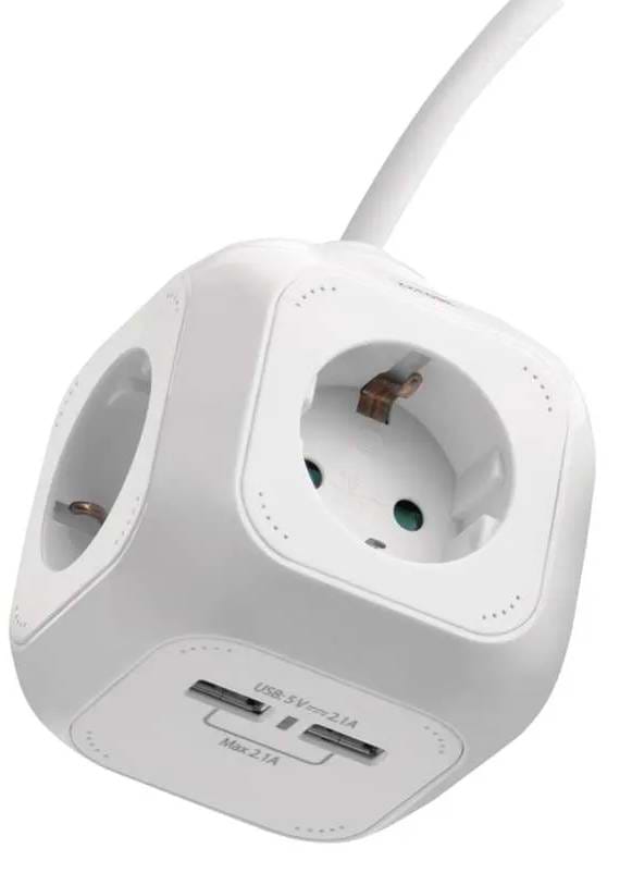 Подовжувач 220В Emos 4 р (P04219GU)