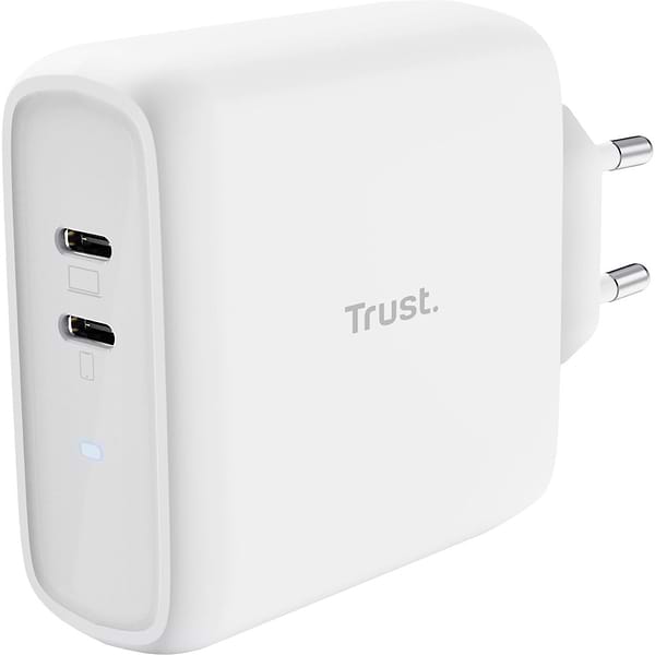 Фото - Мережевий зарядний пристрій Trust Maxo 65W 2xUSB-C PD (25381)