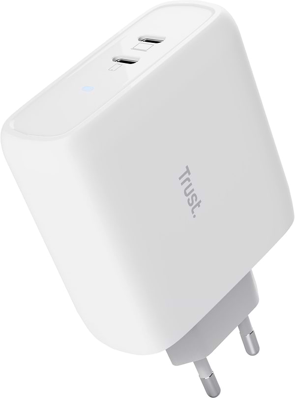Фото - Мережевий зарядний пристрій Trust Maxo 65W 2xUSB-C PD (25381)